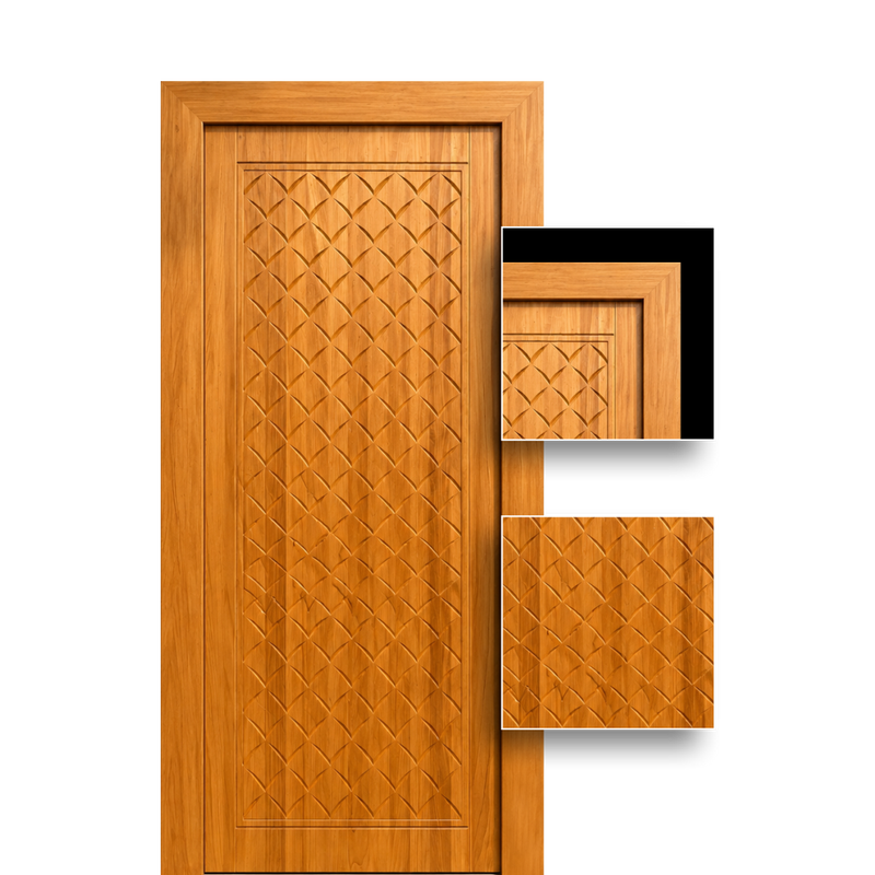 Teak Wood Door (3DT-231)