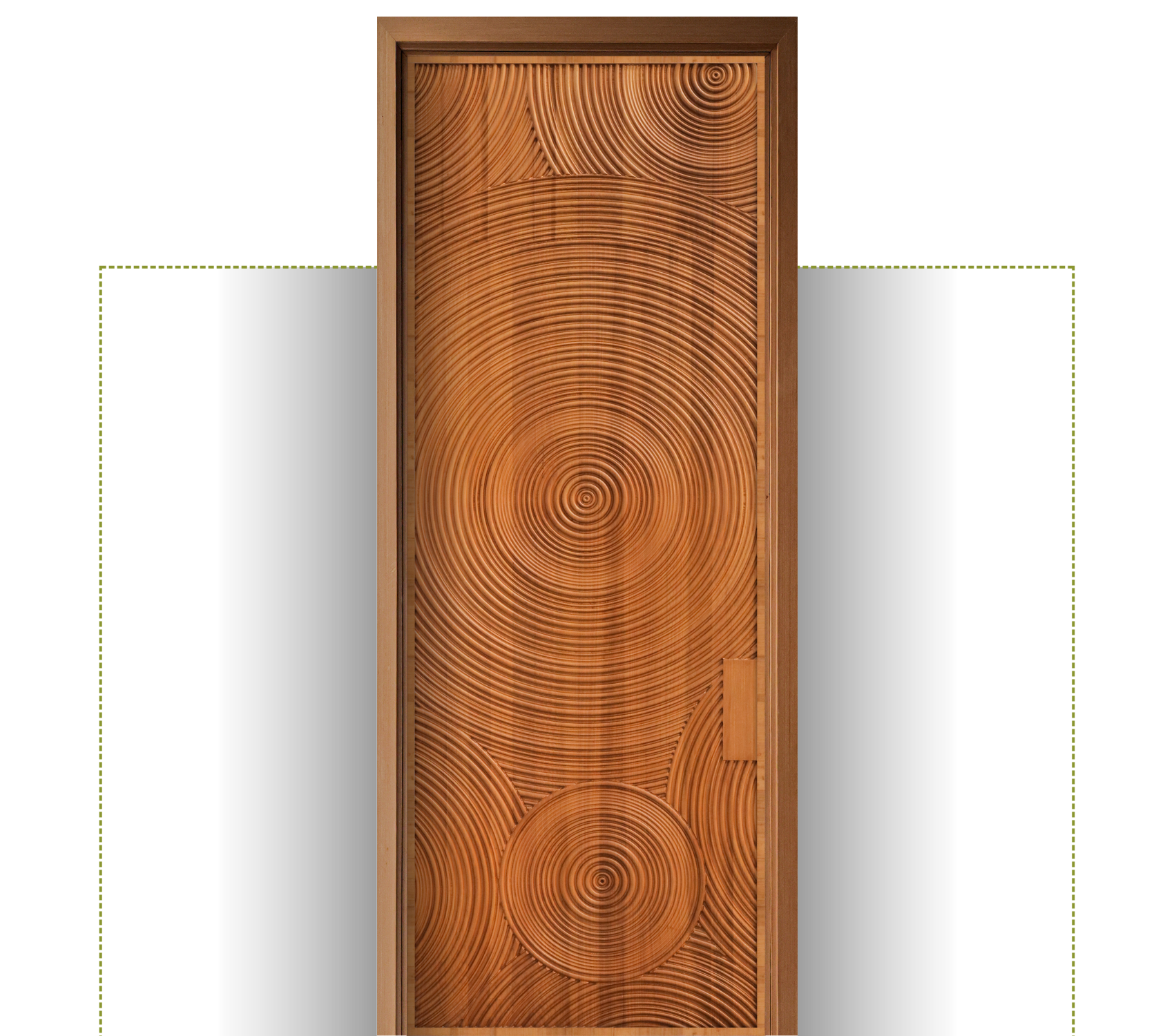 3D TEAKWOOD DOOR
