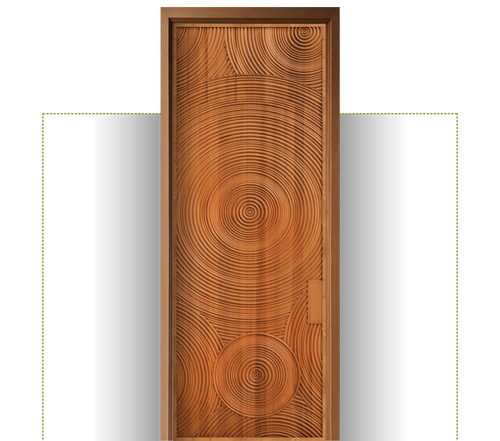 3D TEAKWOOD DOOR