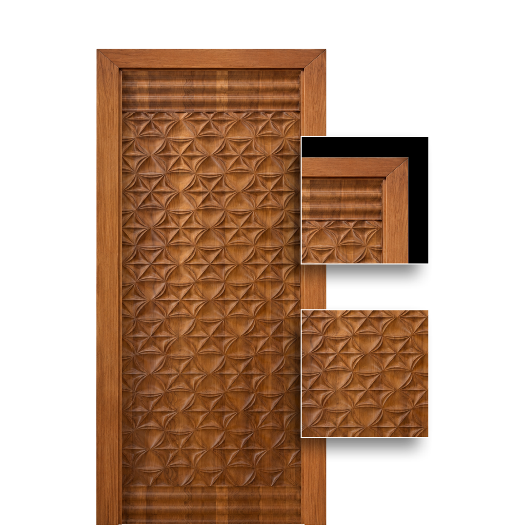 Teak Wood Door (3DT-318)