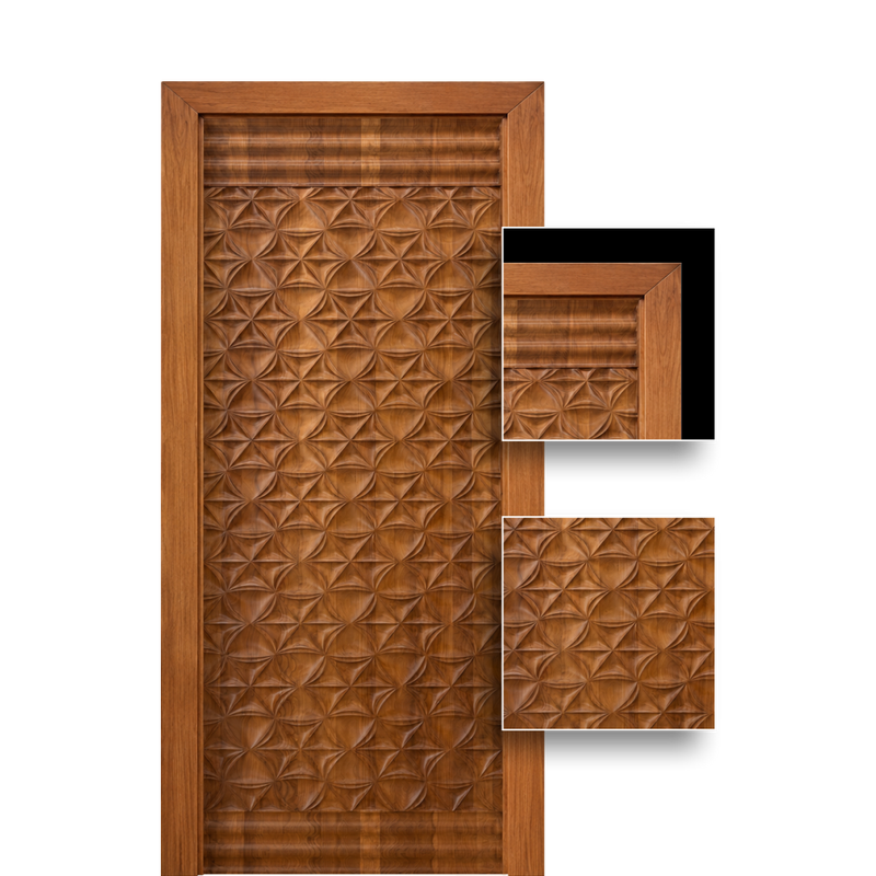 Teak Wood Door (3DT-318)