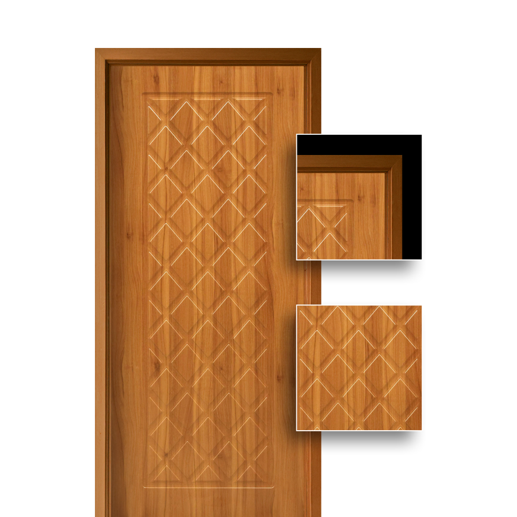 Wooden PVC Veneer Door(DM-099)