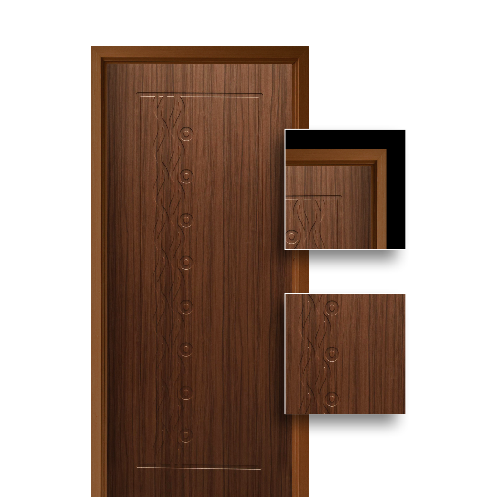 Wooden PVC Veneer Door (DM-042)