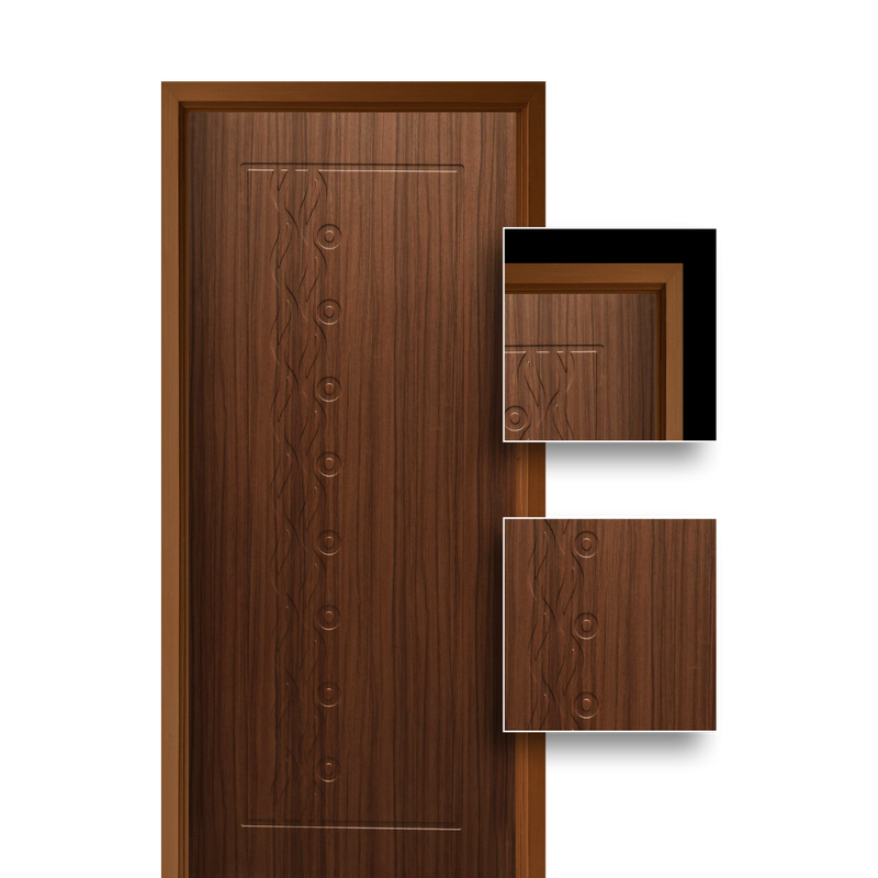 Wooden PVC Veneer Door (DM-042)