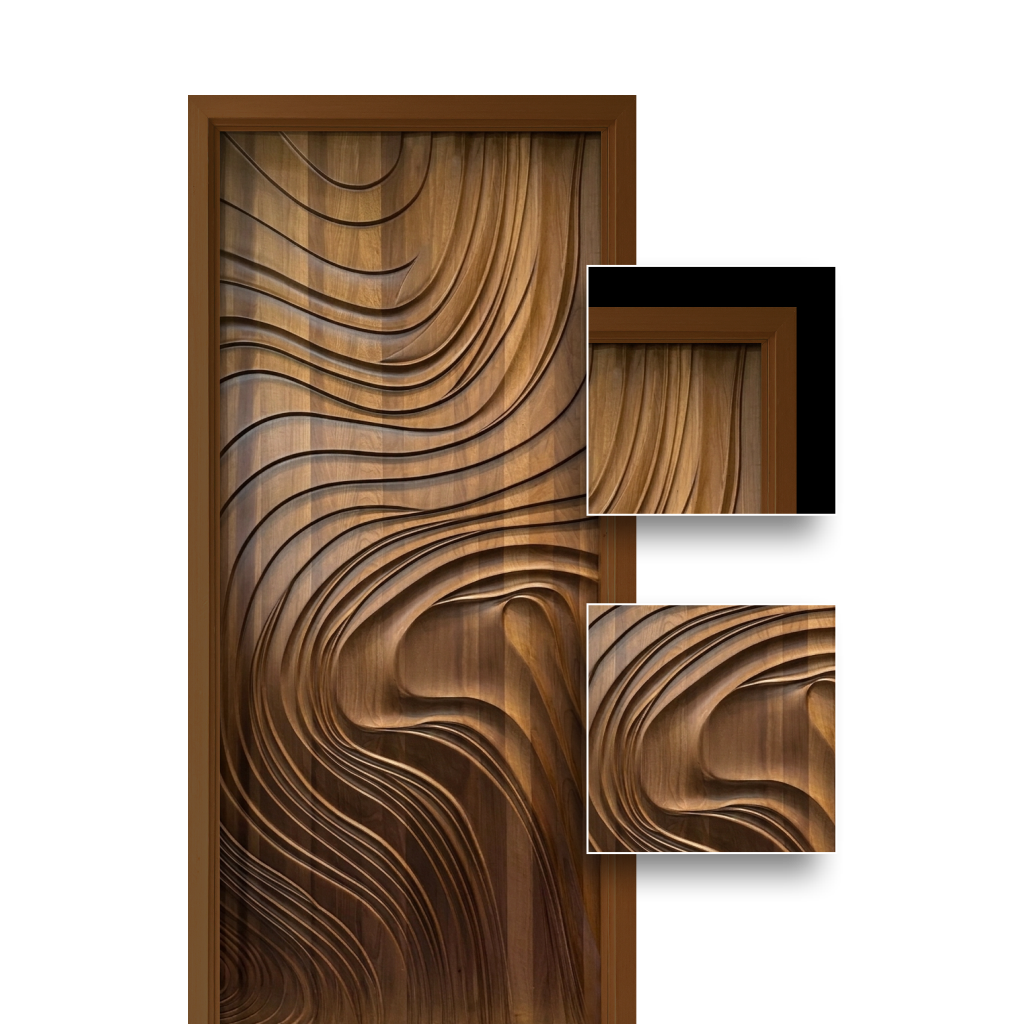 Teak Wood Door (3DT-114)