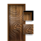 Teak Wood Door (3DT-114)