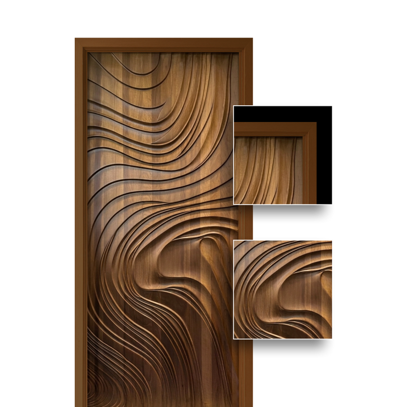 Teak Wood Door (3DT-114)