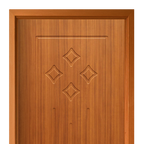 Wooden PVC Veneer Door (DM-058)