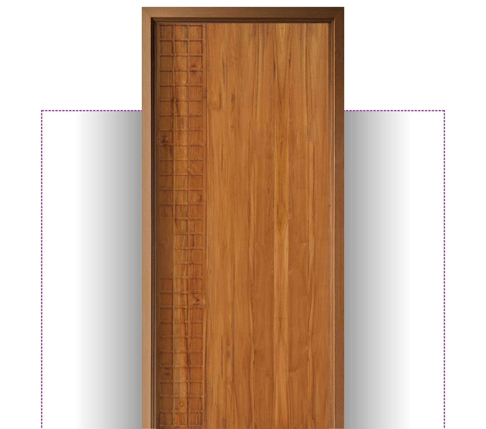 2D TEAK WOOD DOOR